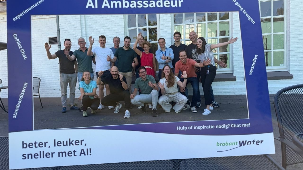 Brabant Water AI training case - AI-ambassadeurs die de vlam verspreiden GenAI implementatie resultaten