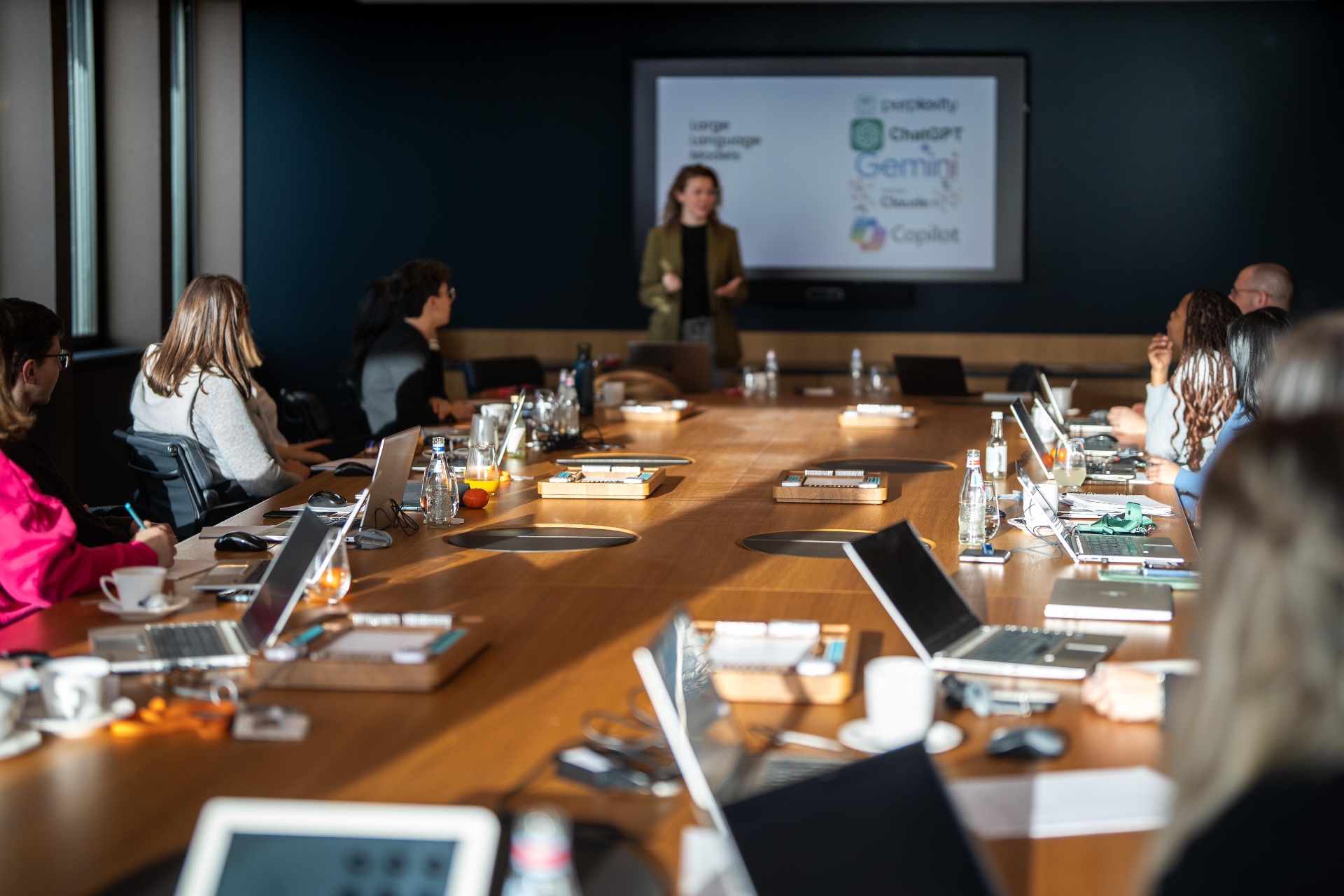 AI training sessie met deelnemers